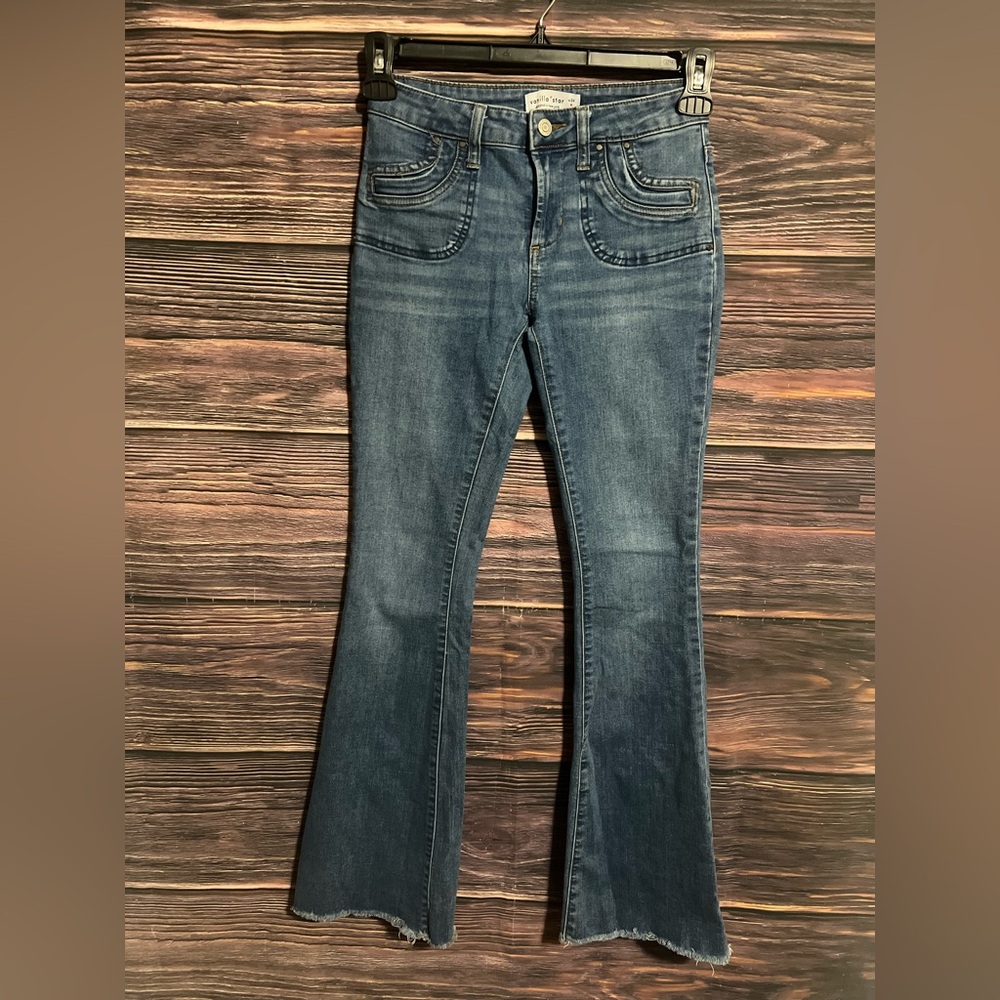 Vanilla Star Dark Blue Flare Jeans